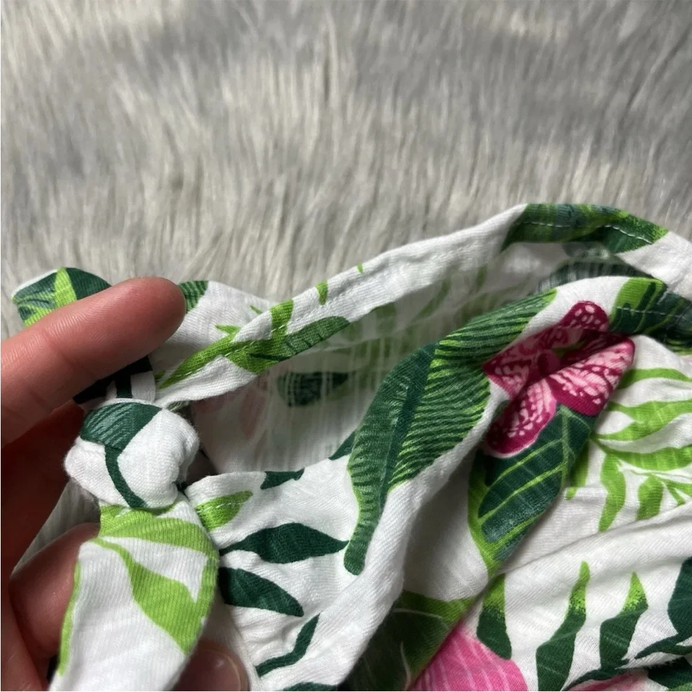 Old Navy Girls Tropical Floral Shirt Size Large 10/12